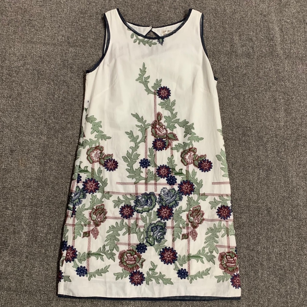 White Embroidered Dress NWOT